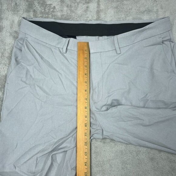 Kenneth Cole Mens Slim Fit Performance Dress Pants Gray 36x30 6966 - Picture 2 of 9